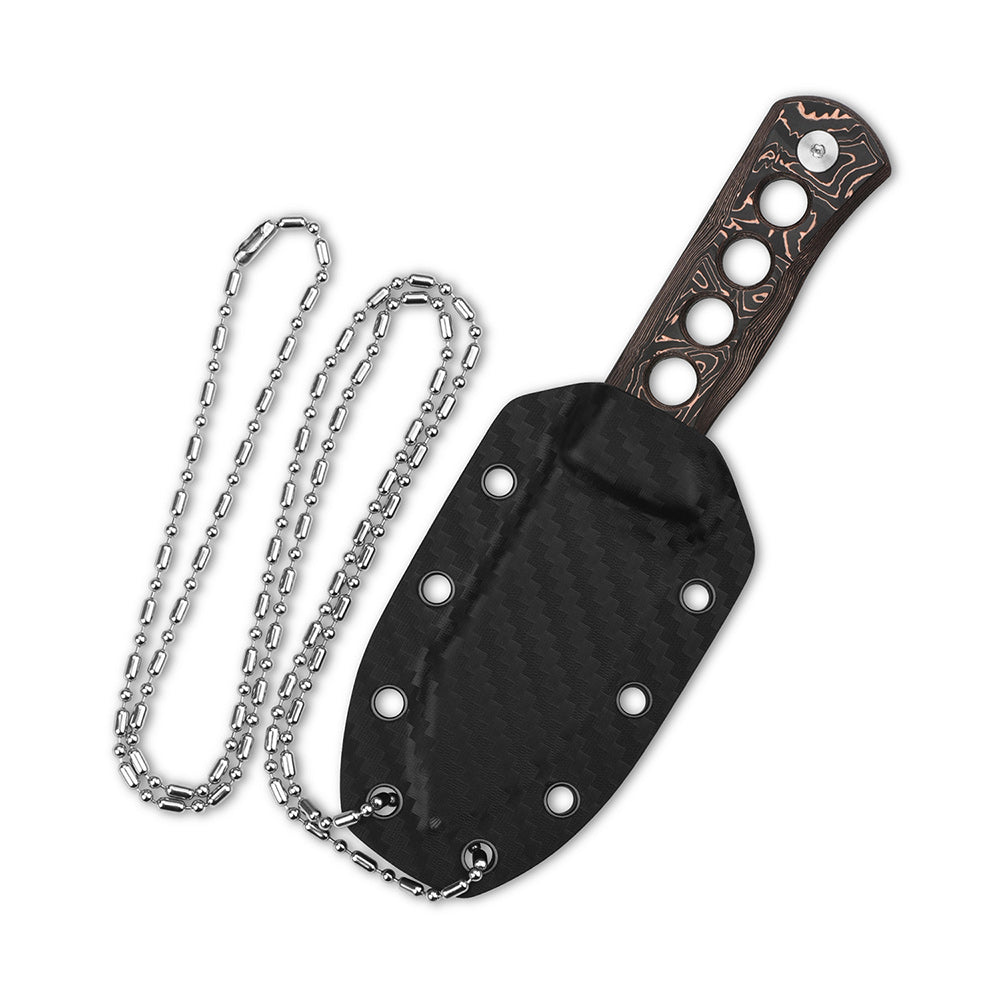 Kydex sheath and chain for QSP Canary Neck Knife.