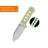 QSP Canary Neck knife 14C28N blade Glow-in-the-Dark Resin handle with Kydex sheath