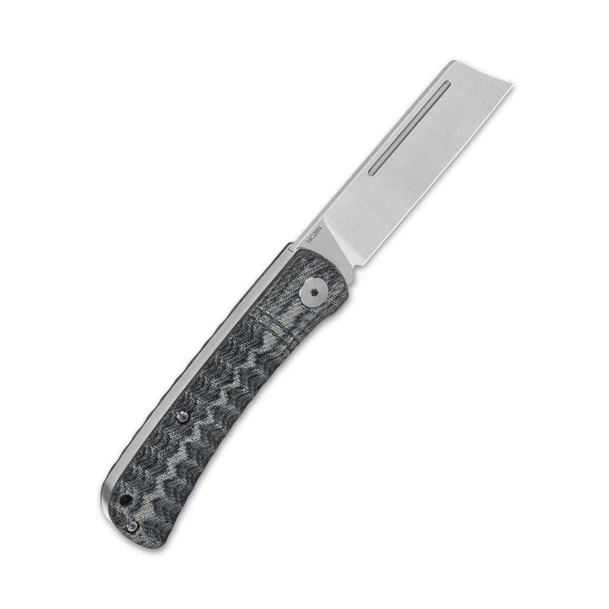 QSP Hedgehog pocket knife with Micarta handle and satin 14C28N blade