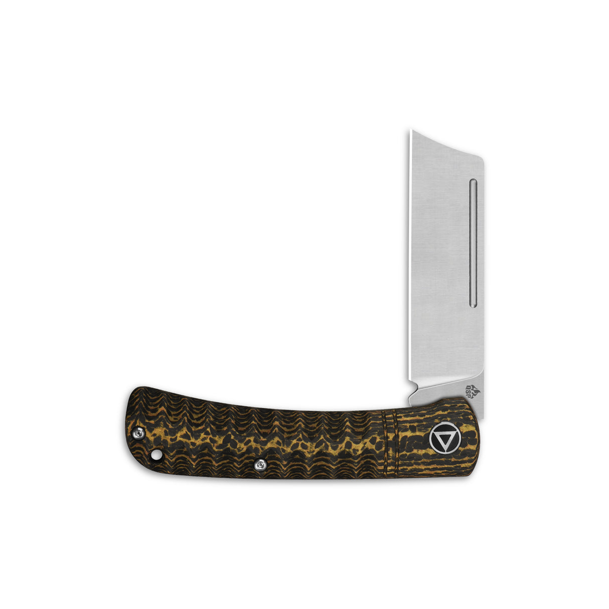 QSP Hedgehog Slip Joint Knife showcasing carbon fiber handle and sleek 14C28N blade