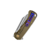 QSP Rhino Pocket Knife with flat Böhler M390 blade and Mokuti backspacer