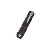 QSP Lark pocket knife with satin 14C28N blade and G10 handle design