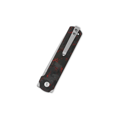 QSP Lark pocket knife with satin 14C28N blade and G10 handle design
