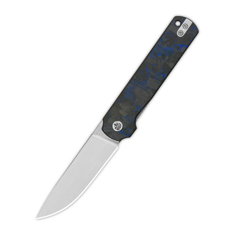QSP Lark pocket knife with satin 14C28N blade and carbon fiber G10 handle