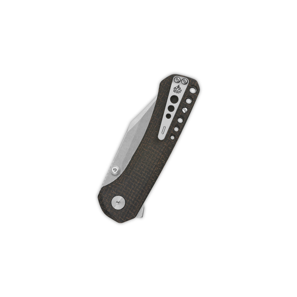 QSP Kestrel Pocket knife 14C28N blade Micarta handle