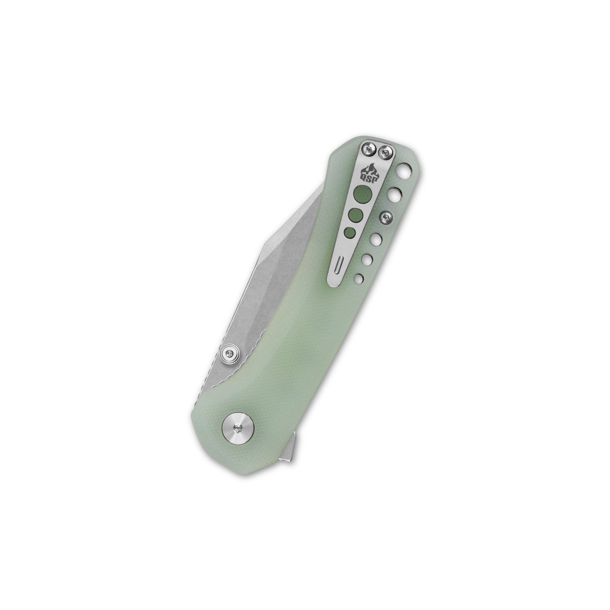 Kestrel EDC Knife | 14C28N Blade | Jade G10 Handle – QSP KNIFE
