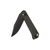 QSP Grebe Button Lock Pocket Knife 14C28N blade Micarta Handle