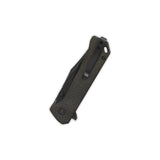 QSP Grebe Button Lock Pocket Knife 14C28N blade Micarta Handle