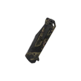 QSP Grebe pocket knife with camouflage Raffir resin handle, closed position