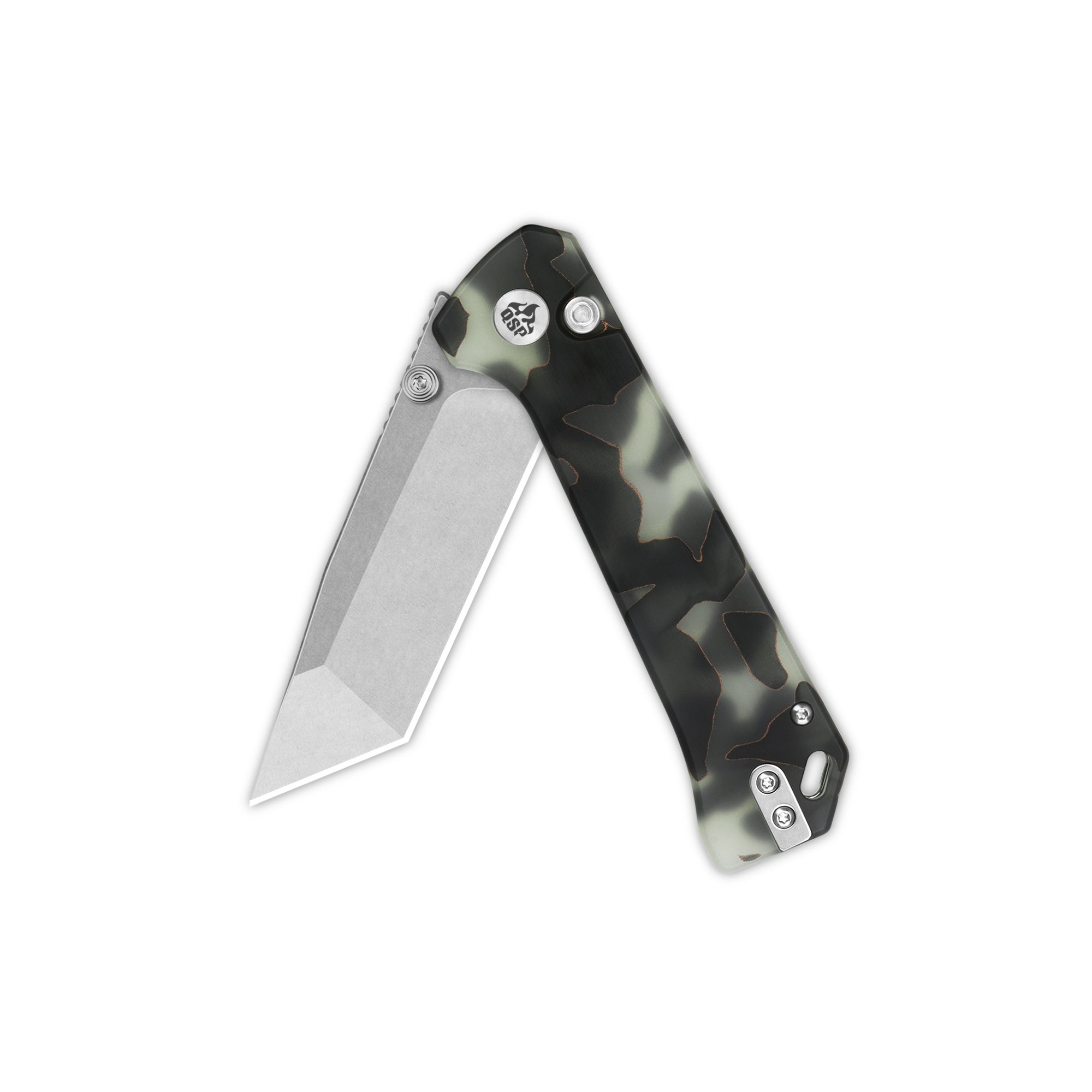 Grebe T Button Lock Knife | S35VN | Raffir Glow in Dark – QSP KNIFE
