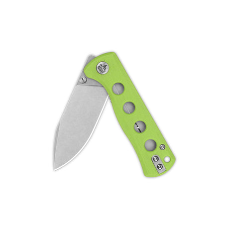 QSP Canary Folder Liner Lock Pocket Knife 14C28N Blade Neon G10 Handle