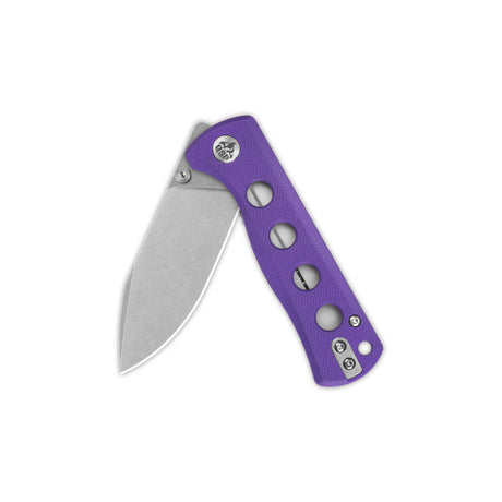 QSP Canary Folder Liner Lock Pocket Knife 14C28N Blade Purple G10 Handle