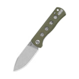 QSP Canary Folder Liner Lock Pocket Knife 14C28N Blade Olive Green G10 Handle