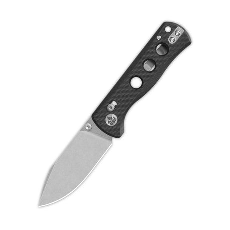 QSP Canary Glyde Lock pocket knife with 14C28N blade and black G10 handle