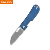 QSP Variant PE Liner Lock Pocket Knife 14C28N Blade Micarta Handle