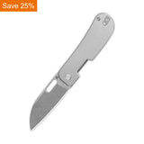 QSP Variant PE Liner Lock Pocket Knife 14C28N Blade Ti Handle