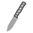 QSP Canary fixed blade knife with black micarta handle and drop point blade