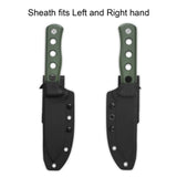 Rotatable sheath for QSP Canary knife, adaptable for left and right hand use.