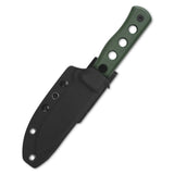 QSP Canary Fixed Blade Knife Cr8Mo2VSi(DC53) Blade Green Micarta Handle
