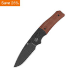 QSP Vault Glyde Lock Pocket Knife 14C28N Blade Tan Micarta Handle