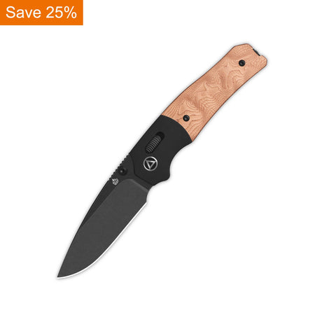 QSP Vault Glyde Lock Pocket Knife 14C28N Blade G10 with Copper Foil Handle