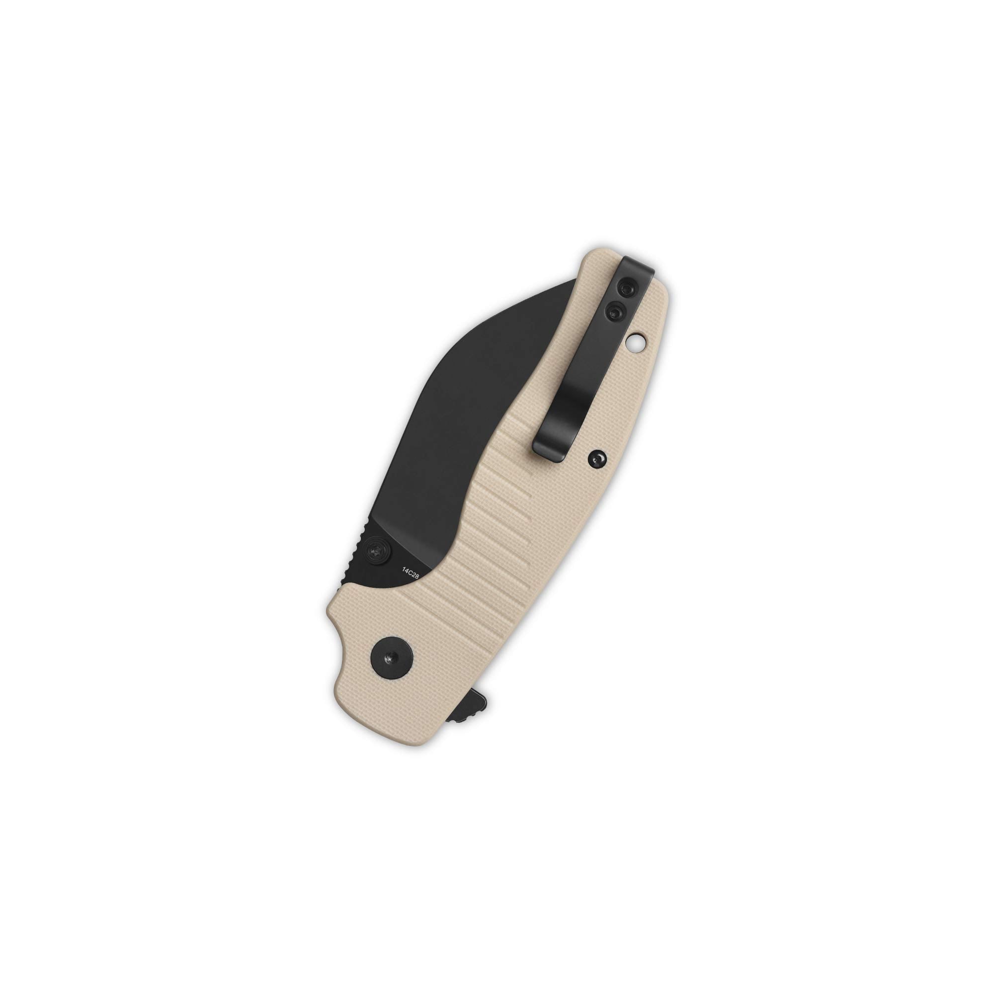 QSP Chefmaster | 14C28N Blade | Ivory White G1o | Liner Lock Knife