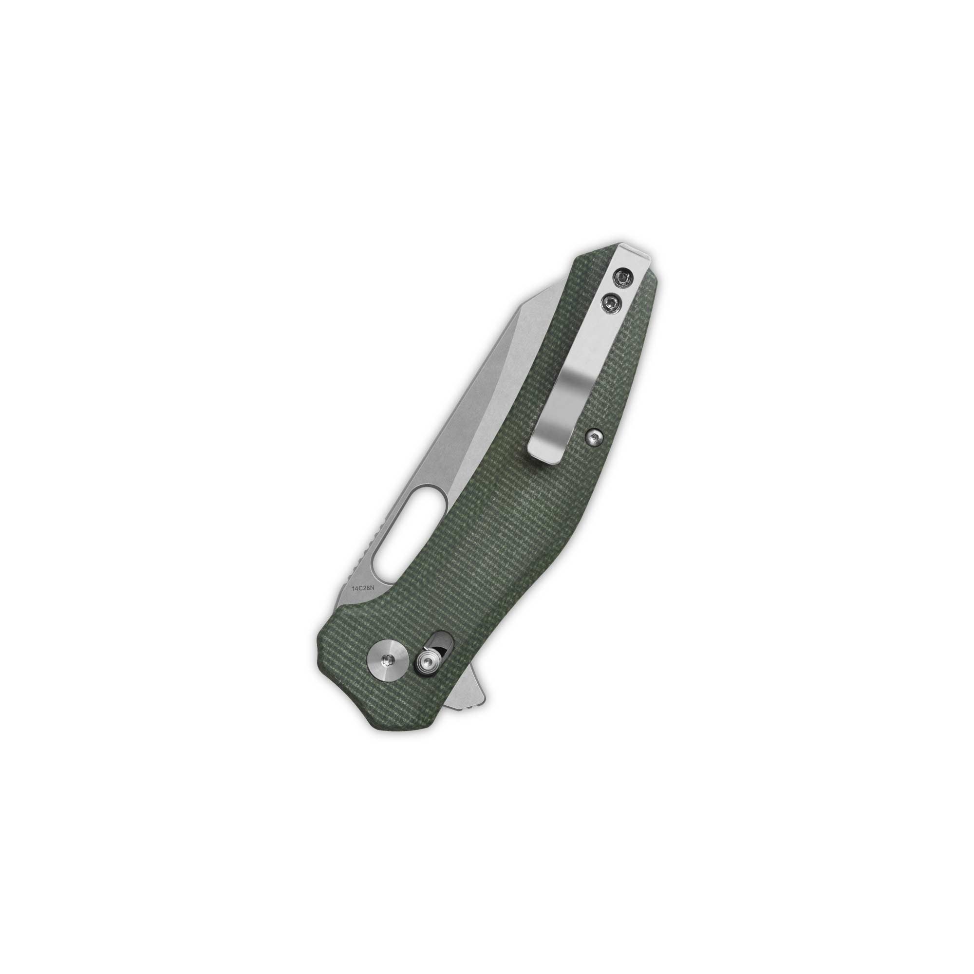 QSP Emu | 14C28N Blade | Green Micarta | Glyde Lock – QSP KNIFE