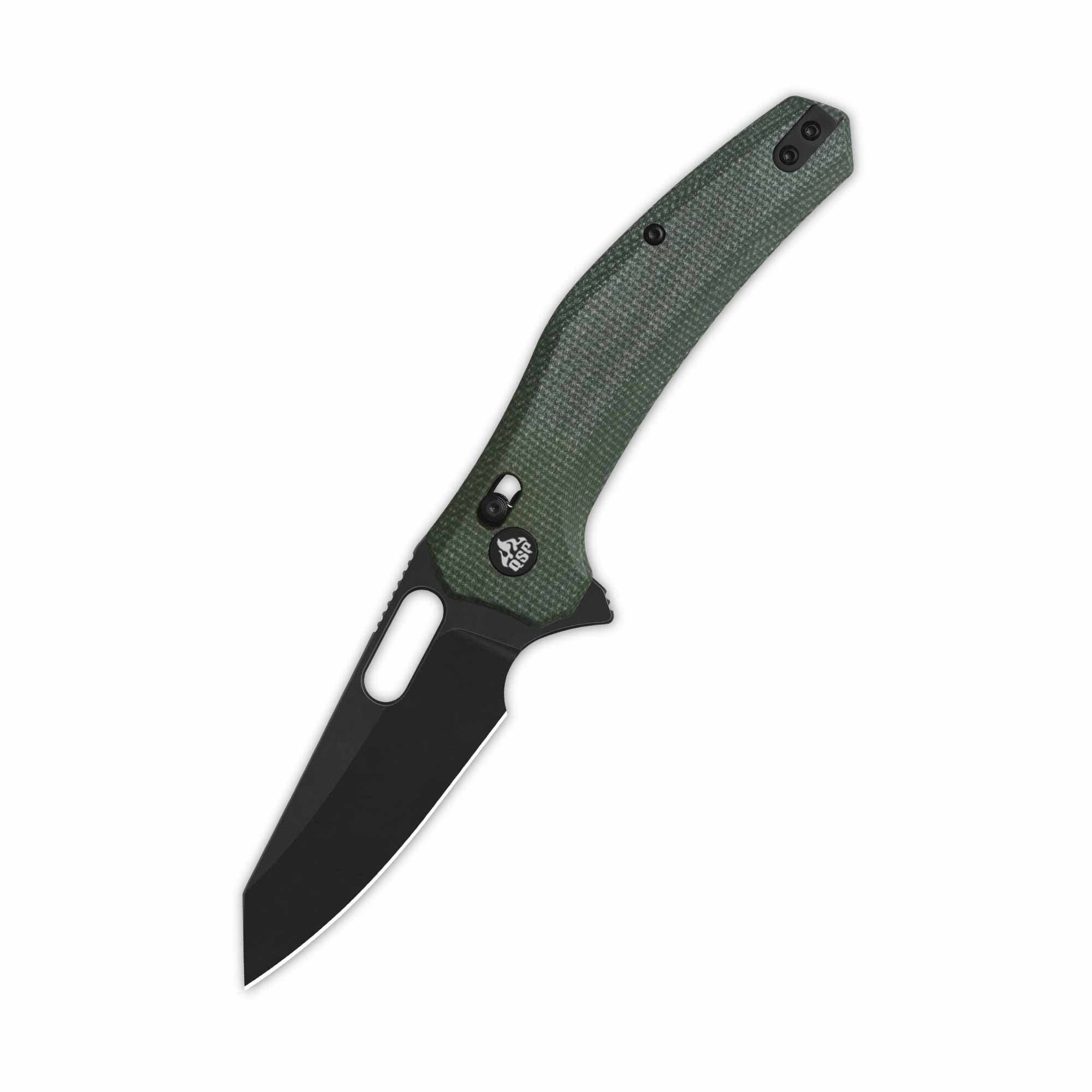 QSP Emu | 14C28N Blade | Green Micarta | Glyde Lock – QSP KNIFE