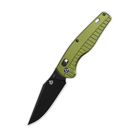 QSP Reptile Glyde Lock Pocket Knife 14C28N Blade Champ OD Green Aluminium Handle