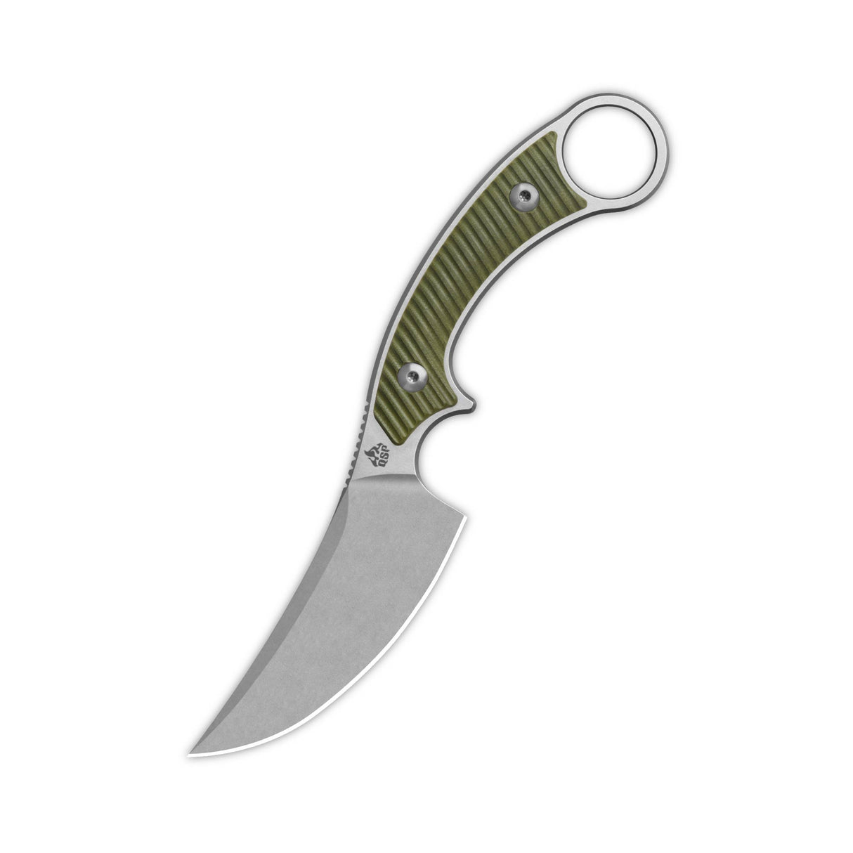 QSP Viper Fixed Blade Knife 10Cr15MoV Blade OD Green G10 Handle