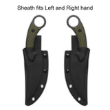 QSP Viper Fixed Blade Knife 10Cr15MoV Blade OD Green G10 Handle