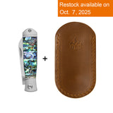 QSP Jumping Jack Slip Joint Pocket Knife 14C28N blade Abalone Handle