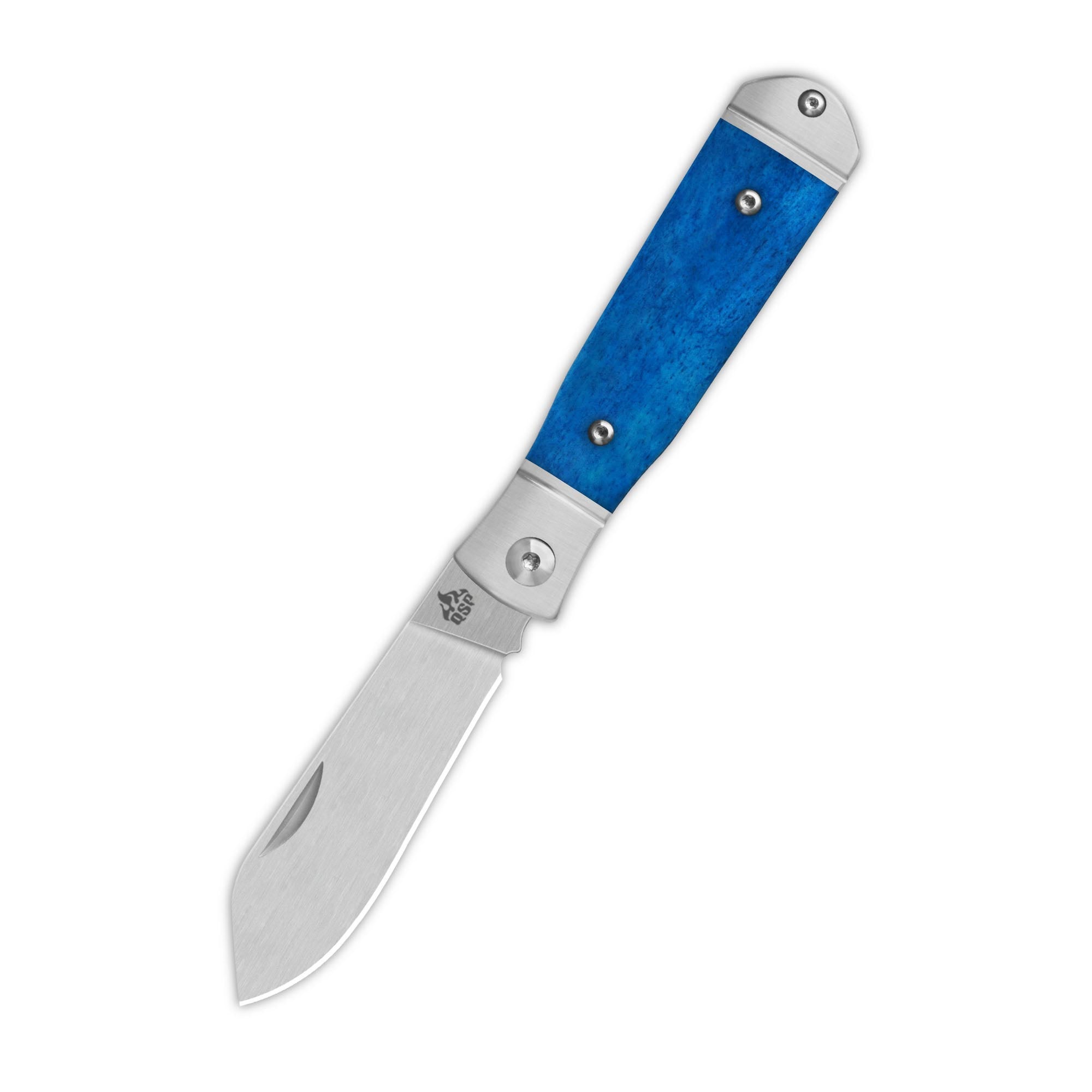 Jumping Jack Slip Joint Knife | 14C28N | Blue Bone Handle