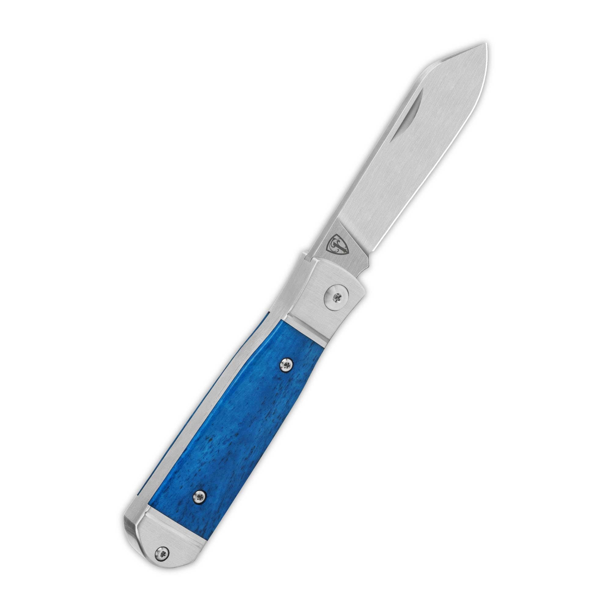 Jumping Jack Slip Joint Knife | 14C28N | Blue Bone Handle – QSP KNIFE