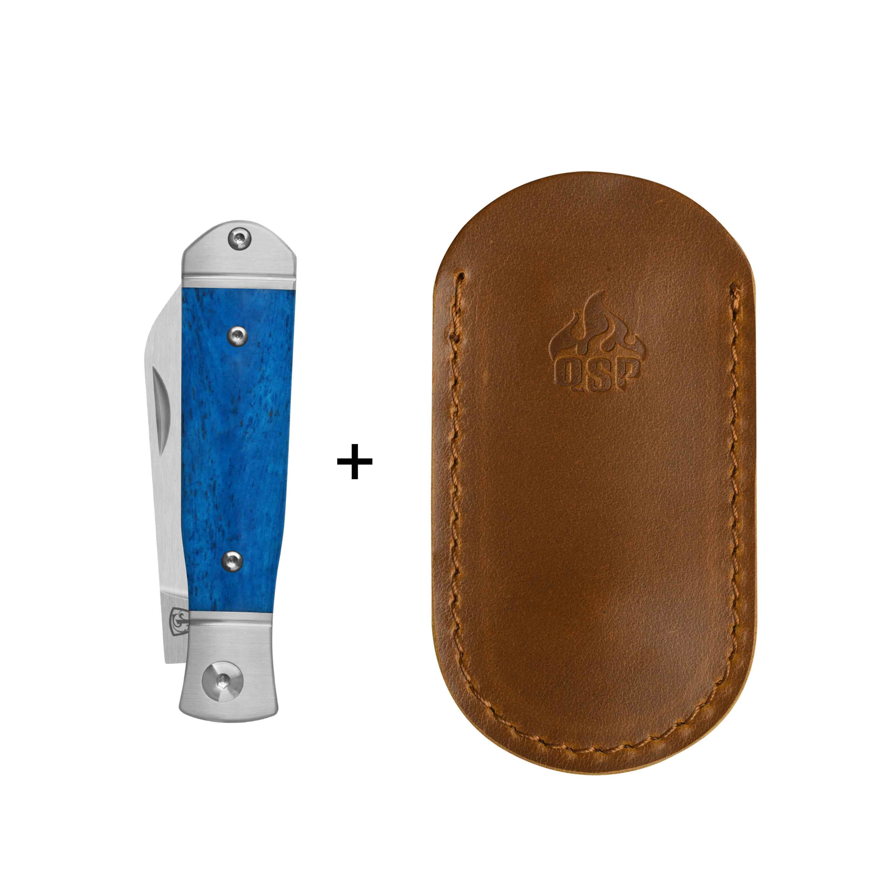 Jumping Jack Slip Joint Knife | 14C28N | Blue Bone Handle