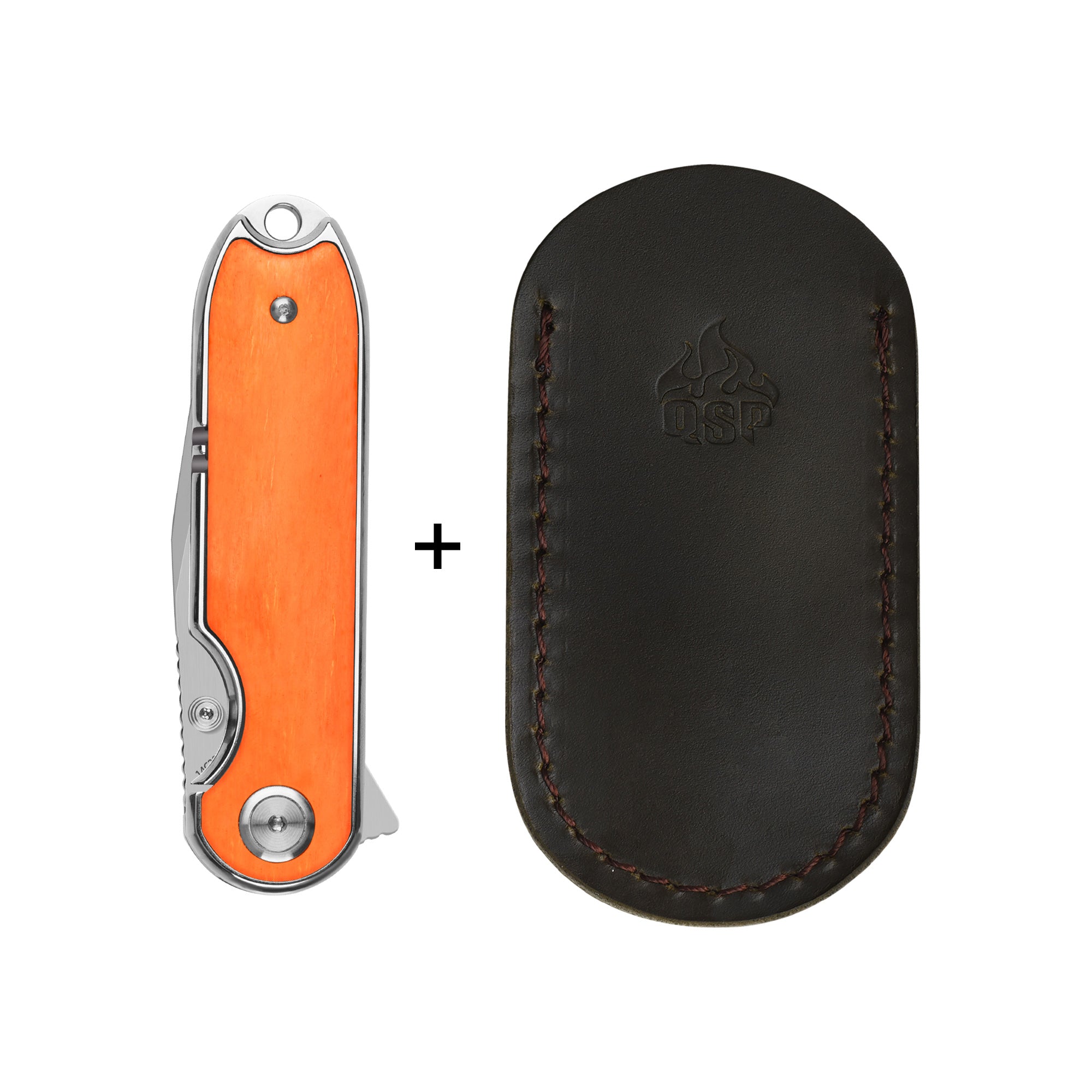 Nebula | 14C28N | Orange bone – QSP KNIFE