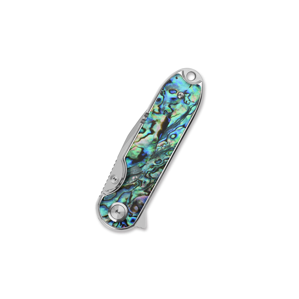 QSP Nebula Liner Lock Pocket Knife 14C28N Blade Abalone Handle