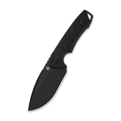 QSP Tiny TOT Fixed Blade Knife 10Cr15MoV Blade Black G10 Handle