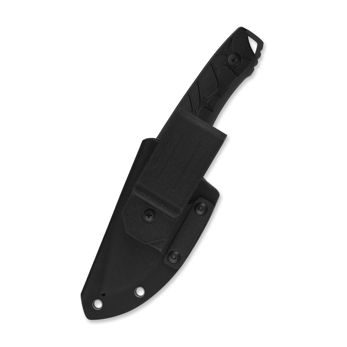 QSP Tiny TOT Fixed Blade Knife 10Cr15MoV Blade Black G10 Handle