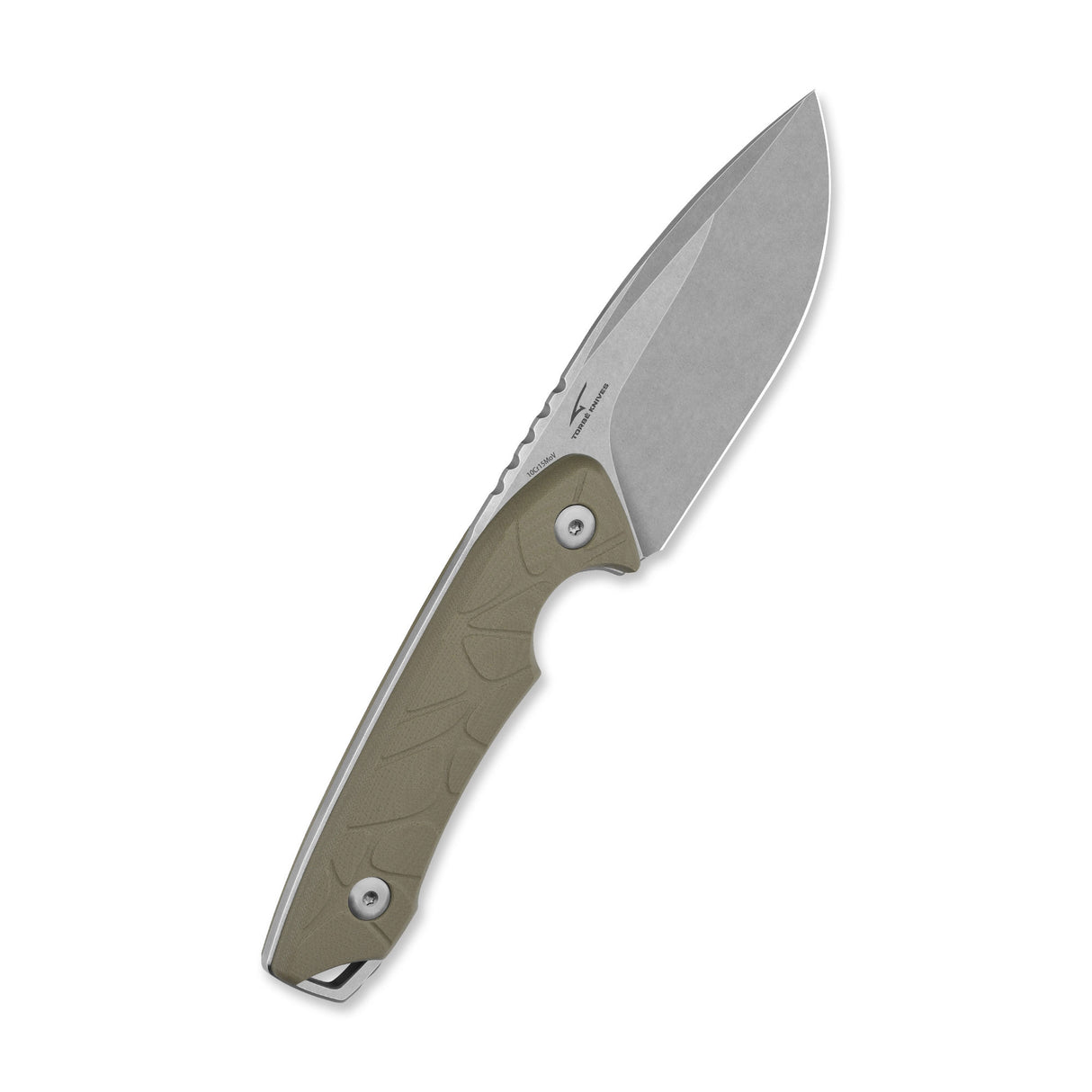 QSP Tiny TOT Fixed Blade Knife 10Cr15MoV Blade Sand G10 Handle