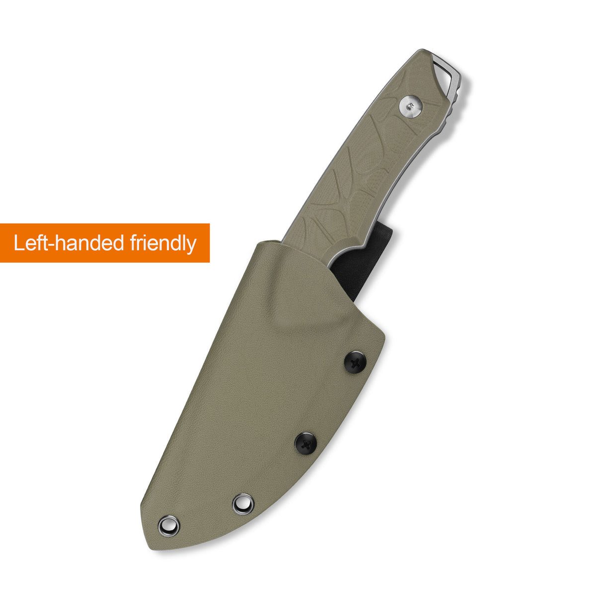 QSP Tiny TOT Fixed Blade Knife 10Cr15MoV Blade Sand G10 Handle