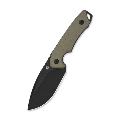 QSP Tiny TOT Fixed Blade Knife 10Cr15MoV Blade Sand G10 Handle