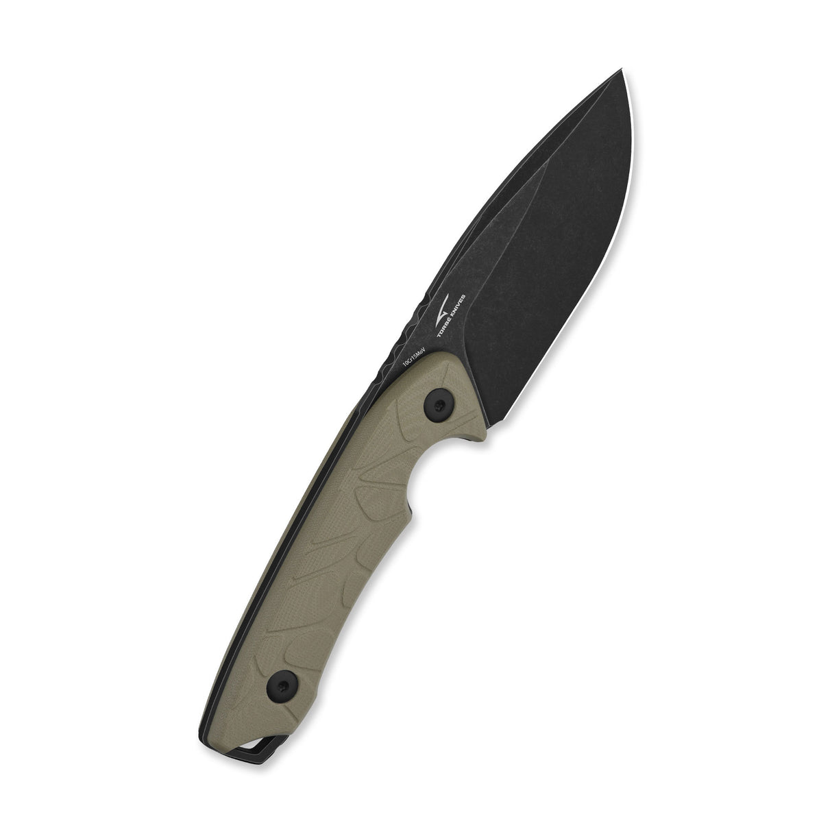 QSP Tiny TOT Fixed Blade Knife 10Cr15MoV Blade Sand G10 Handle