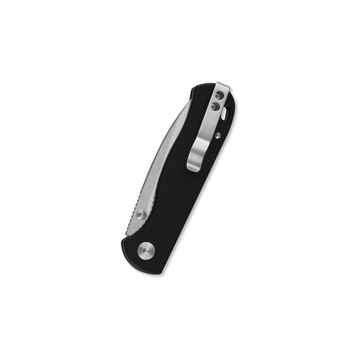 QSP Ferret Liner Lock Pocket Knife Nitro V blade Black G10 handle