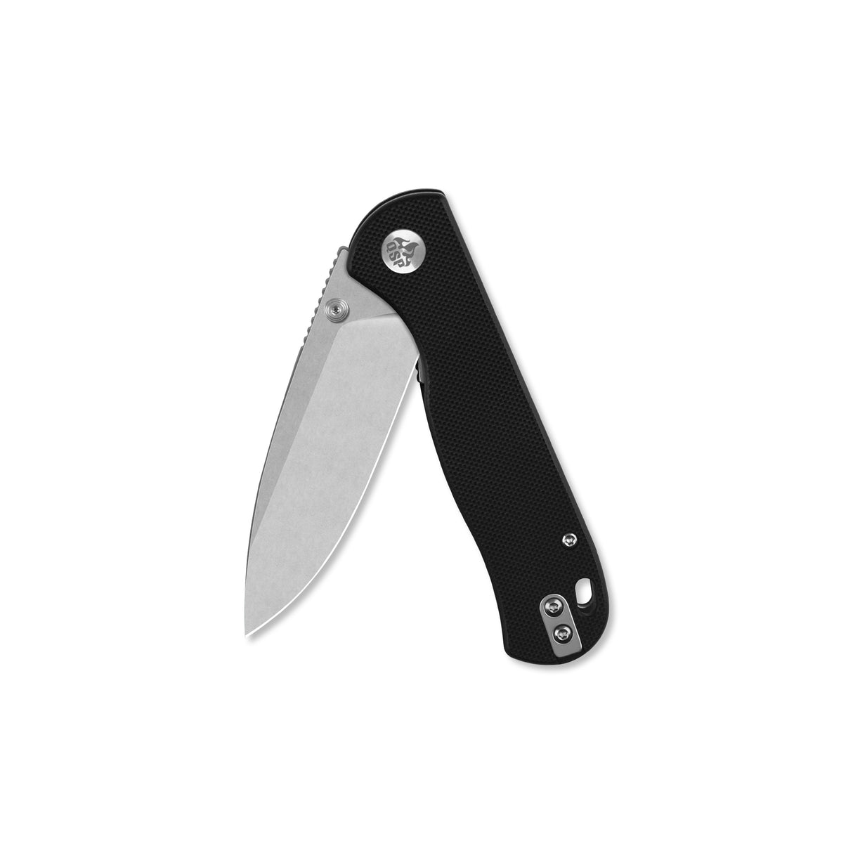 QSP Ferret Liner Lock Pocket Knife Nitro V blade Black G10 handle