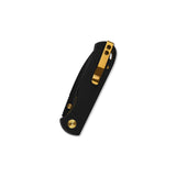 QSP Ferret Liner Lock Pocket Knife Nitro V blade Black G10 handle