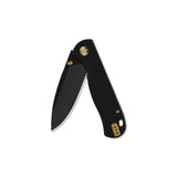 QSP Ferret Liner Lock Pocket Knife Nitro V blade Black G10 handle