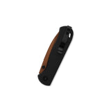 QSP Ferret Liner Lock Pocket Knife Nitro V blade Black G10 handle