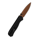 QSP Ferret Liner Lock Pocket Knife Nitro V blade Black G10 handle