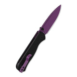 QSP Ferret Liner Lock Pocket Knife Nitro V blade Black G10 handle